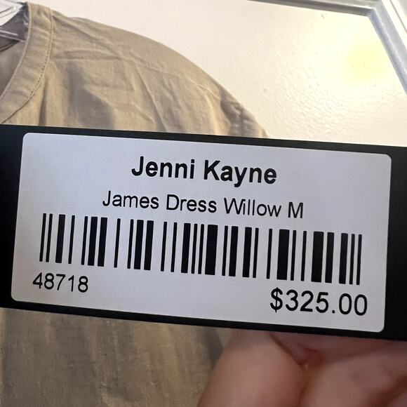 Jenni Kayne James midi Dress Willow size M sage green cotton linen - Picture 5 of 8